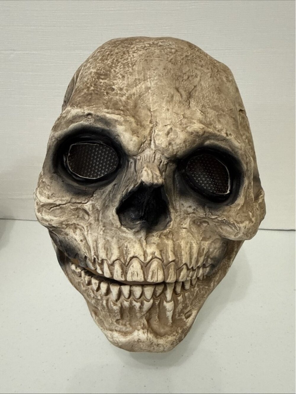 Halloween Skull Mask Full Head Skull Mask with Movable Jaw NEW